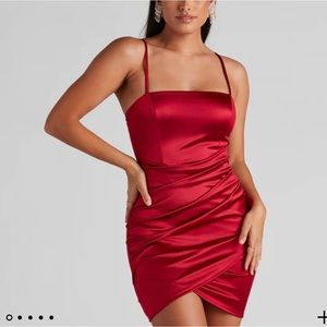 Women’s burgundy dress